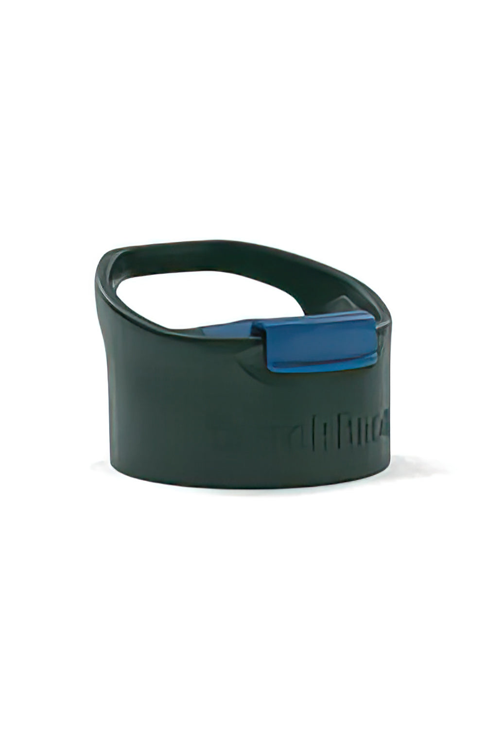 A green screw top lid with a flip clip and easy carry handle for a travel mug.
