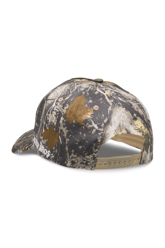 Dutch Bros camo hat with windmill
