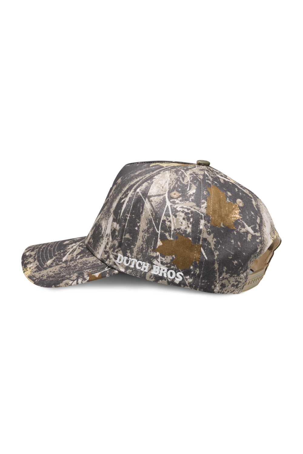 Dutch Bros camo hat with windmill