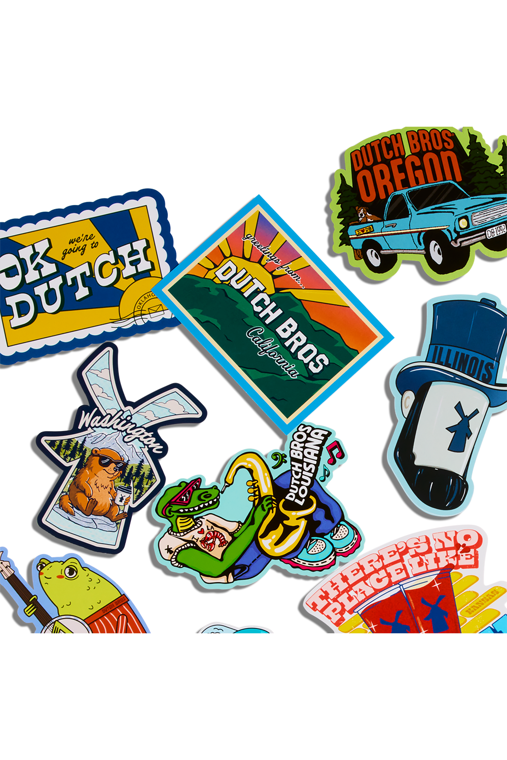 Dutch bros stickers