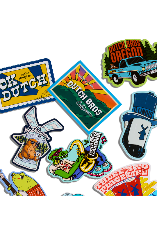 Dutch bros stickers