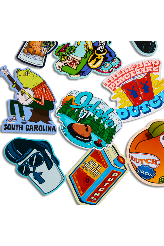 Dutch bros stickers