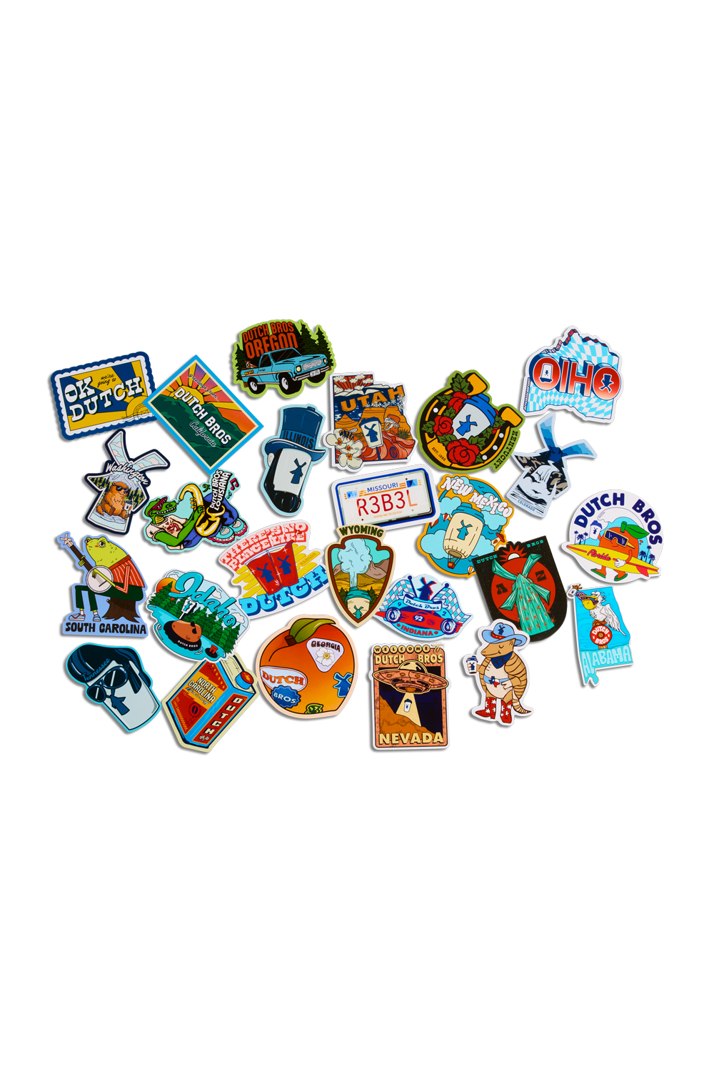 Dutch bros stickers