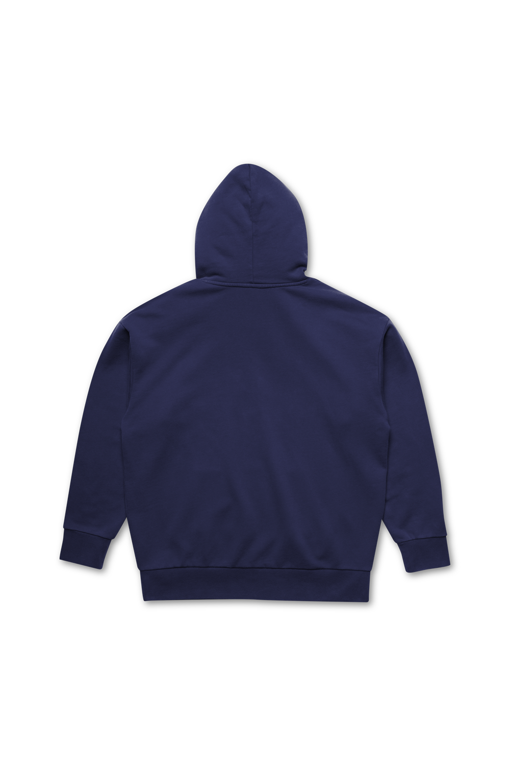 Navy blue hoodie on a white background