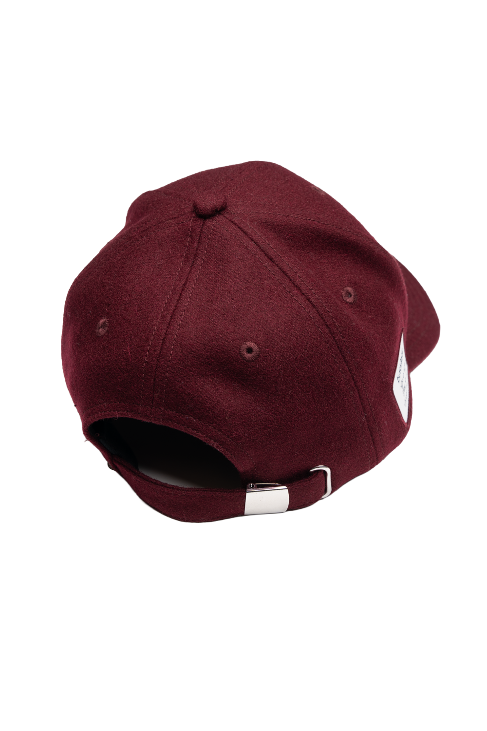 Maroon baseball cap on a white background