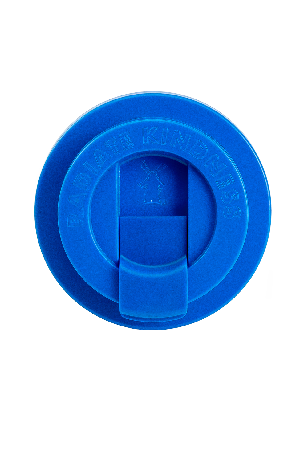 Stainless Steel Hot Cup Tumbler Blue Plastic Lid