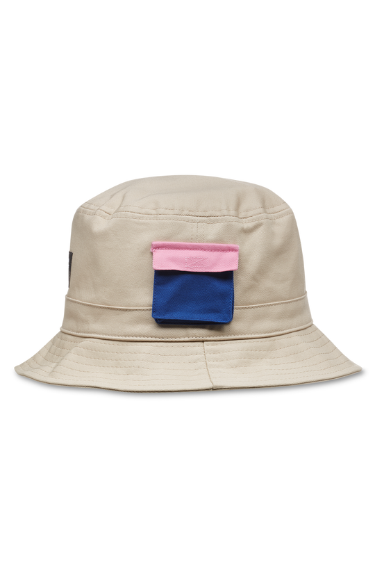 Cargo Cap - Tan Bucket Hat w/ Pocket