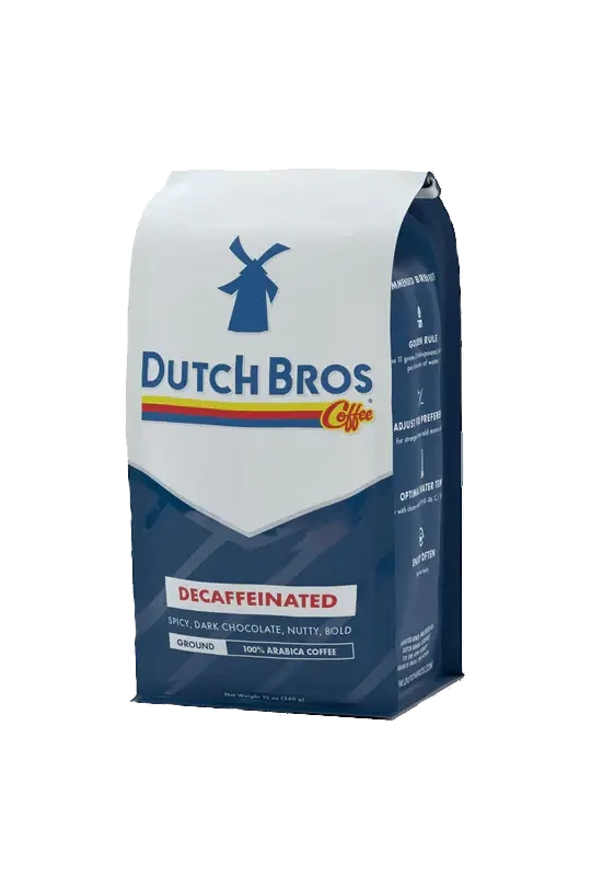 Dutch Bros Coffee bag on a white background