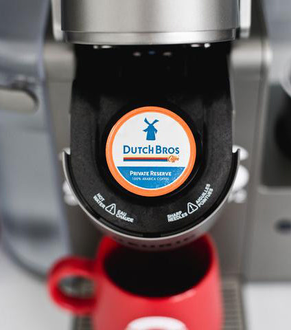 a dutch bros kerig k cup in a kerig